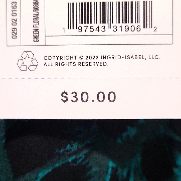 INGRED & ISABEL MATERNITY BLACK AND GREEN BLOUSE. MULTI SIZES/ NWT - Picture 6 of 6